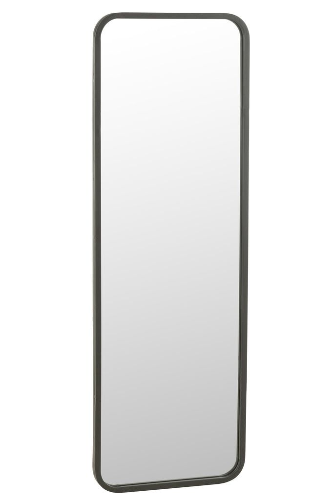 Mirror Rectangular Matt Black - vivahabitat.com