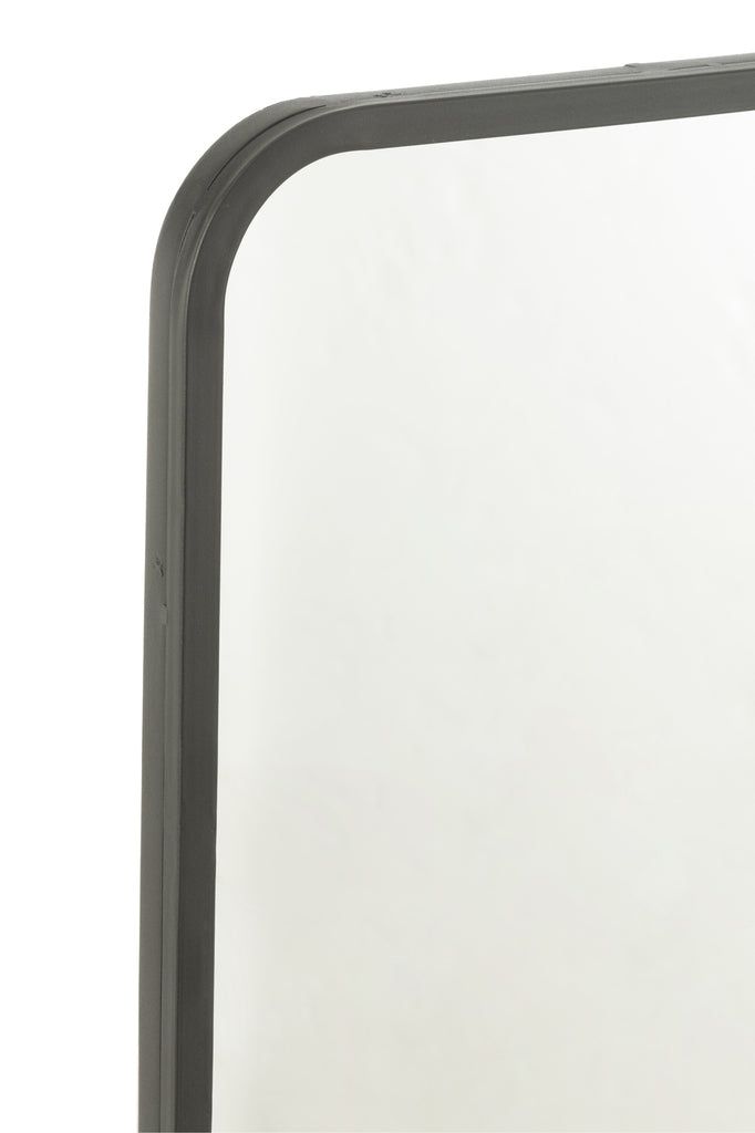 Mirror Rectangular Matt Black - vivahabitat.com