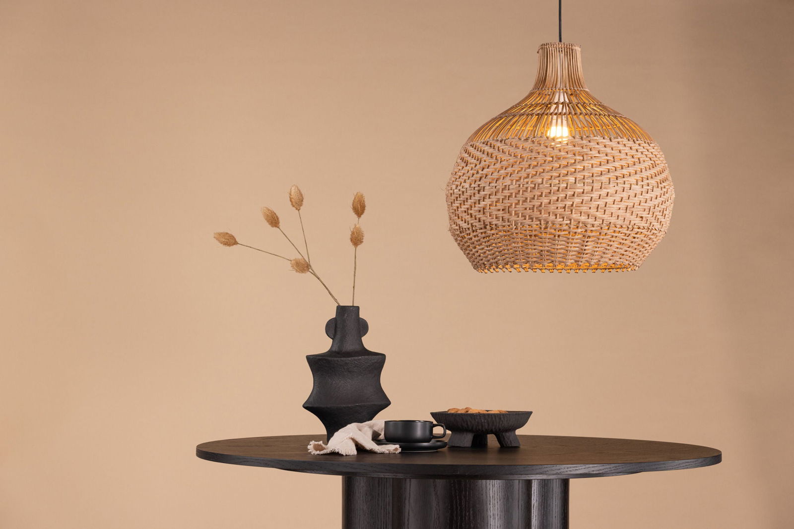 Venture Home Bastia Pendant Lamp Shade - Nature / Nature rattan - vivahabitat.com