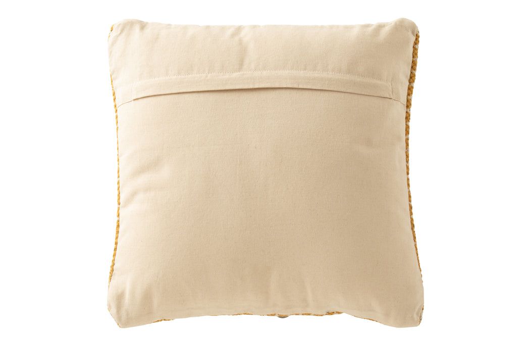 Cushion Bali Cotton White/Ochre - vivahabitat.com