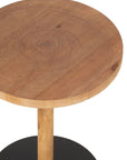 Set Of 2 Side Tables Ron Mdf/Pinewood Natural Black - vivahabitat.com