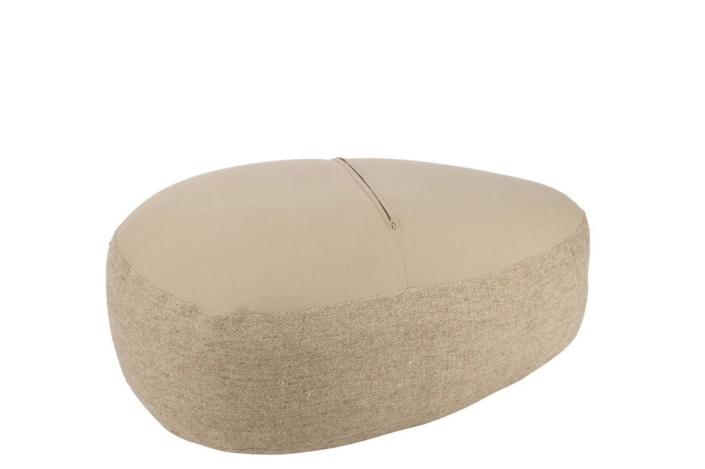 Pouf Stone Wool Beige - vivahabitat.com