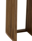 Set Of 2 Side Tables Cubic Recycle Teak Natural - vivahabitat.com