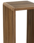 Set Of 2 Side Tables Cubic Recycle Teak Natural - vivahabitat.com