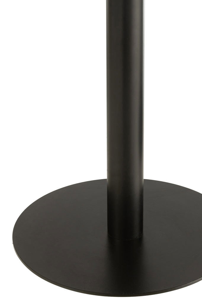 Set Of 2 Side Tables Round Metal Black - vivahabitat.com