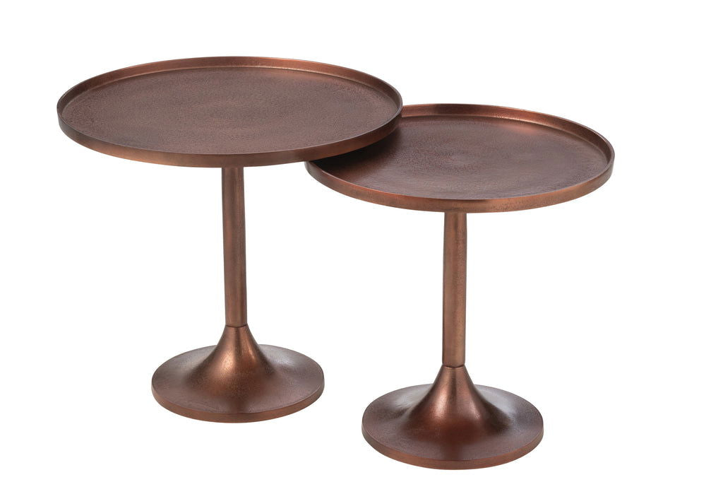 Set Of 2 Tables Aluminium Bronze - vivahabitat.com