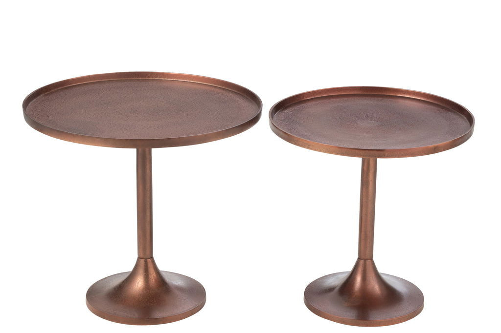 Set Of 2 Tables Aluminium Bronze - vivahabitat.com