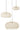 Set Of 3 Lamp Shades Rattan White - vivahabitat.com