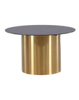 Ystad - Sofa Table - Smoked Glass / Shiny Brass - vivahabitat.com