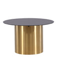 Ystad - Sofa Table - Smoked Glass / Shiny Brass - vivahabitat.com