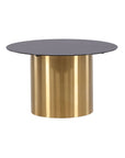 Ystad - Sofa Table - Smoked Glass / Shiny Brass - vivahabitat.com