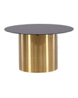 Ystad - Sofa Table - Smoked Glass / Shiny Brass - vivahabitat.com