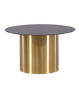 Ystad - Sofa Table - Smoked Glass / Shiny Brass - vivahabitat.com