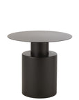 Side Table Round Metal Black - vivahabitat.com