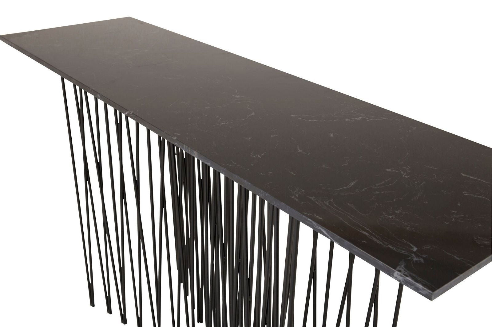 Side Table high- Artificial Stone / Black - vivahabitat.com