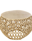 Side table Rings Aluminium Gold - vivahabitat.com