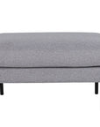 Venture Home Zoom Ottoman - Black / Steel Grey Fabric - vivahabitat.com