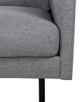 Venture Home Zoom Chair - Black / Steel Grey Fabric - vivahabitat.com