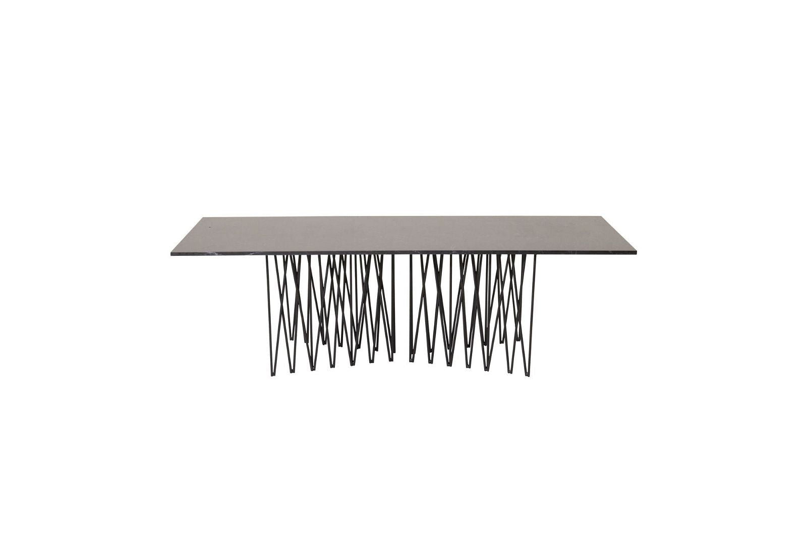 Stone - Sofa Table - Artifical Stone / Black - vivahabitat.com