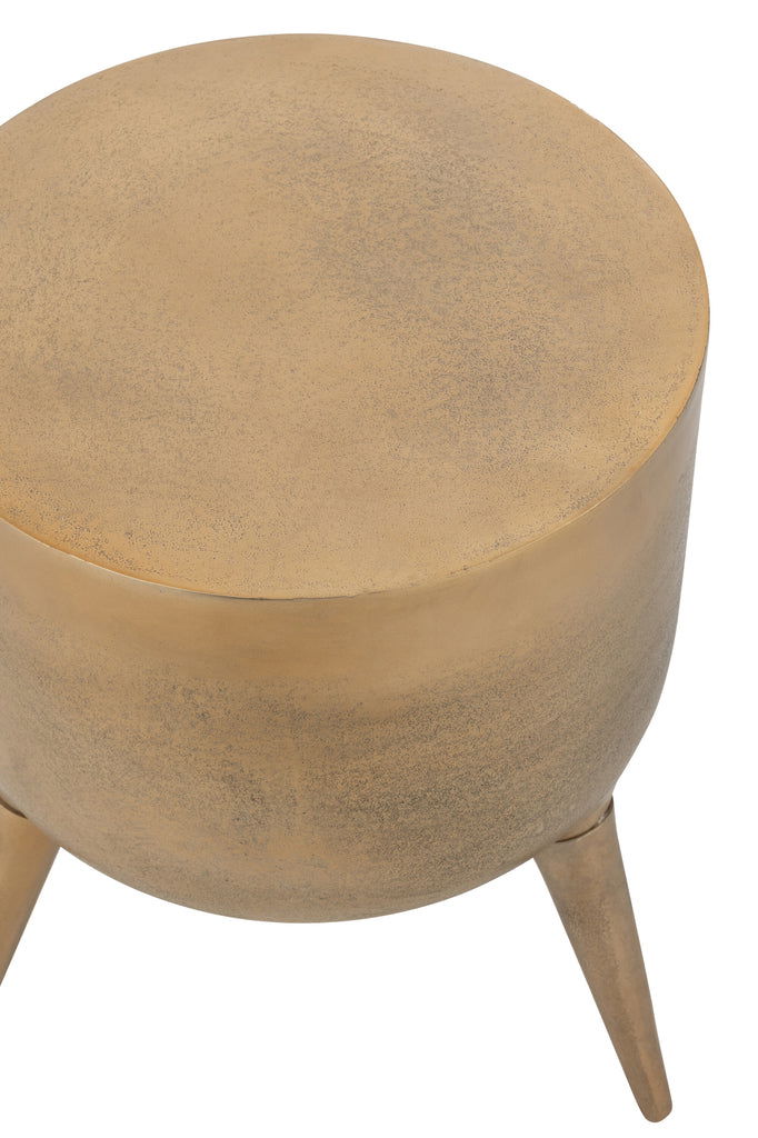 Accent Table / Stool Fone Aluminium Gold - vivahabitat.com