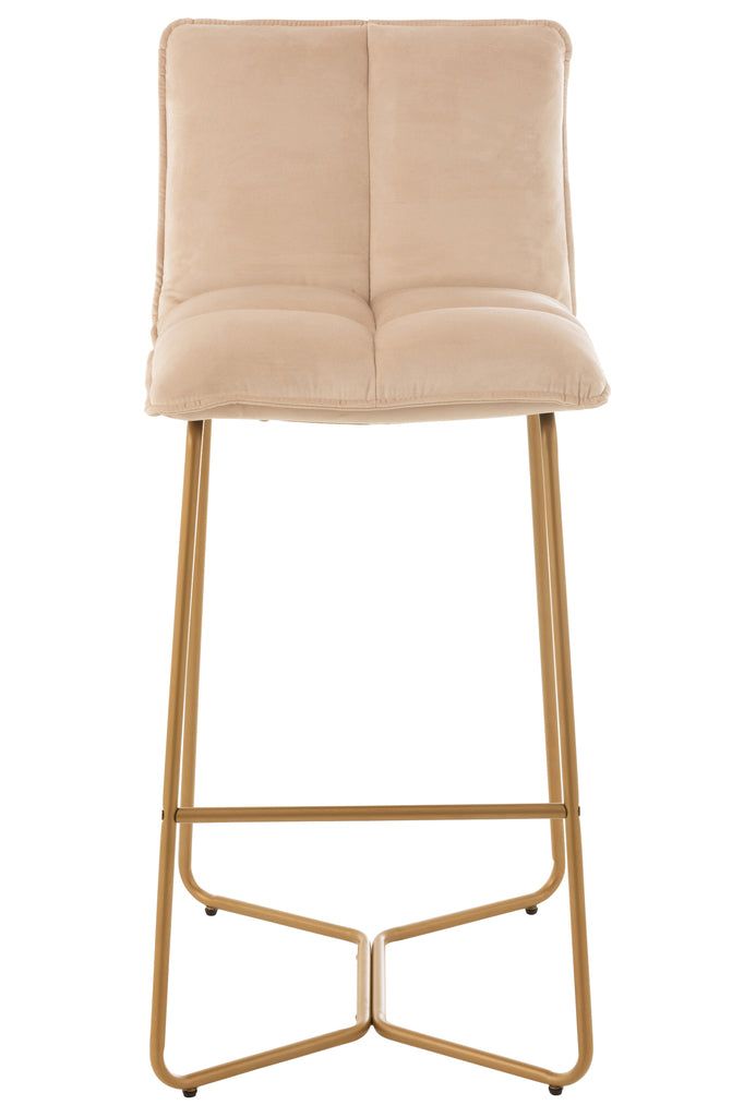 Barchair Pierre Metal/Textile Beige - vivahabitat.com