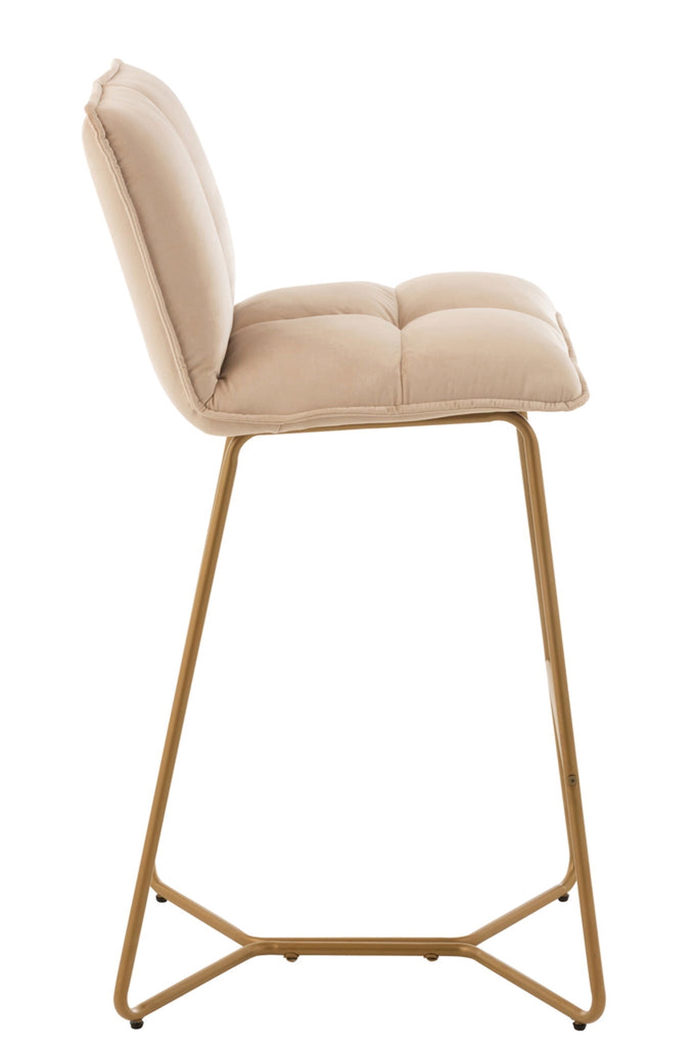 Barchair Pierre Metal/Textile Beige - vivahabitat.com