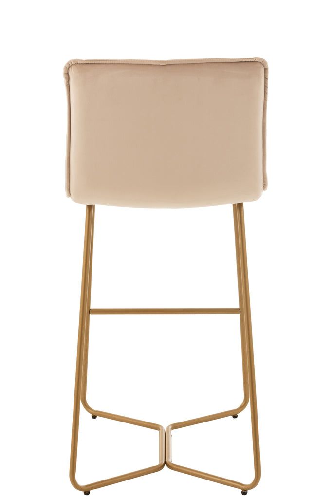 Barchair Pierre Metal/Textile Beige - vivahabitat.com