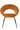 Chair Round Metal/Textile Ochre - vivahabitat.com