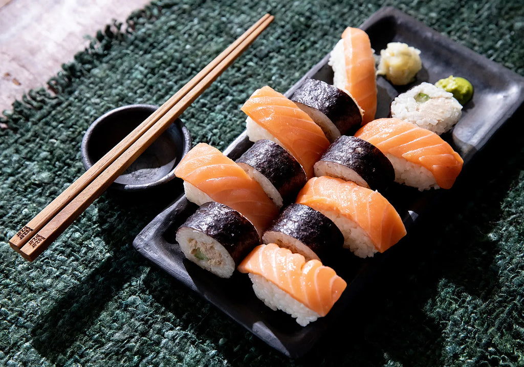 The Burned Sushi Plate - Black - L - vivahabitat.com