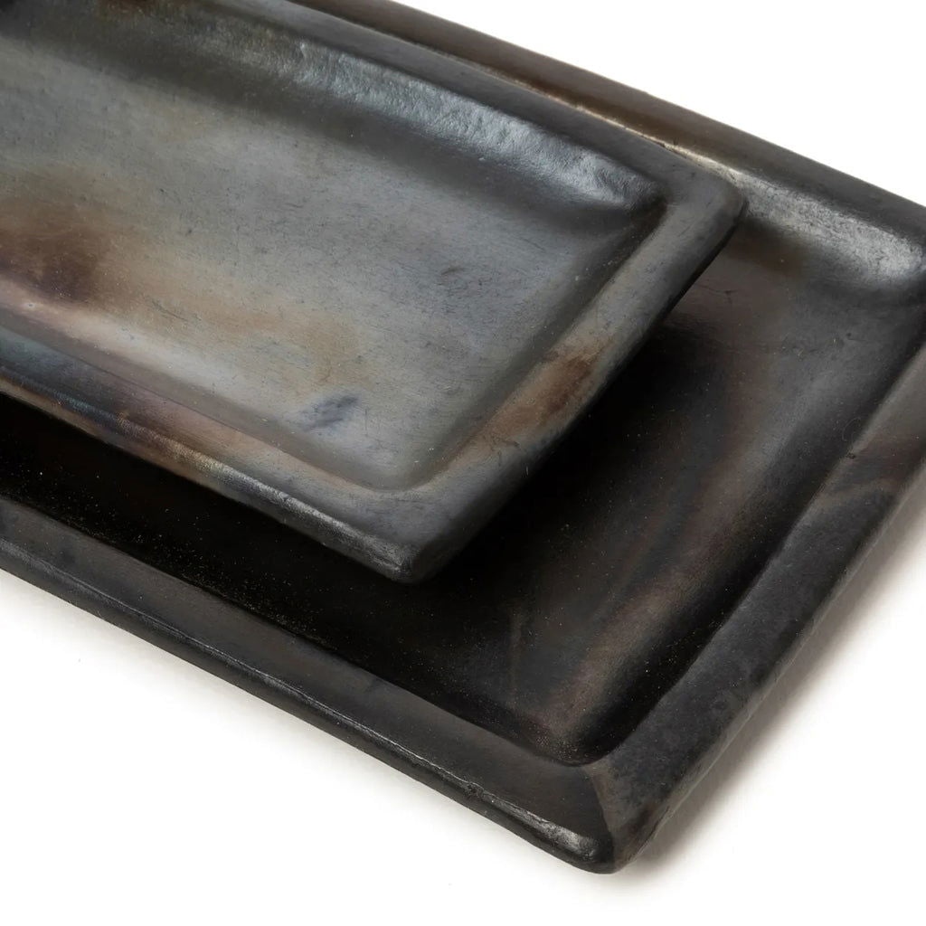 The Burned Sushi Plate - Black - L - vivahabitat.com
