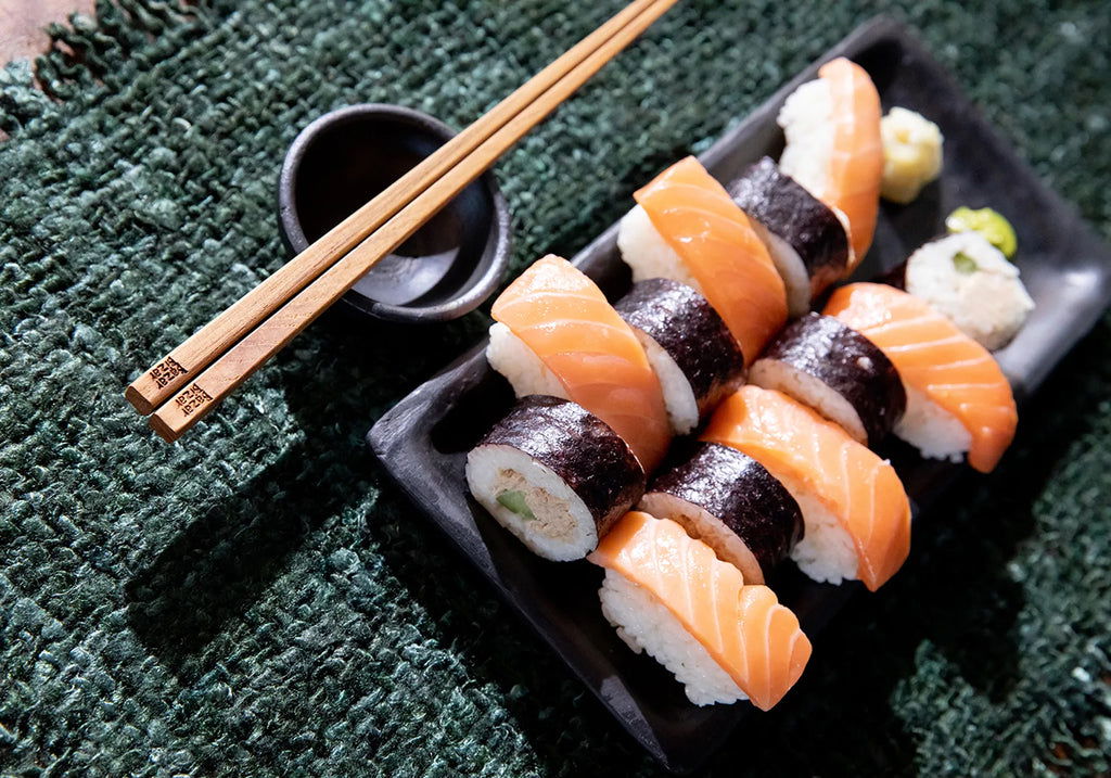 The Burned Sushi Plate - Black - M - vivahabitat.com