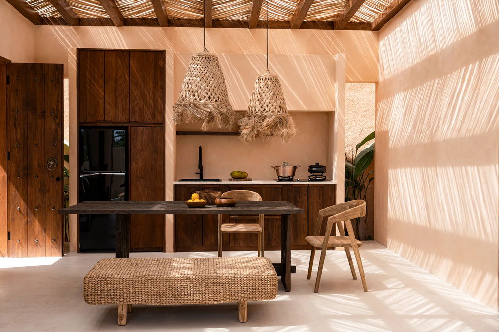 The Jelly Fish Hanging Lamp - Natural - L - vivahabitat.com