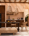 The Jelly Fish Hanging Lamp - Natural - L - vivahabitat.com