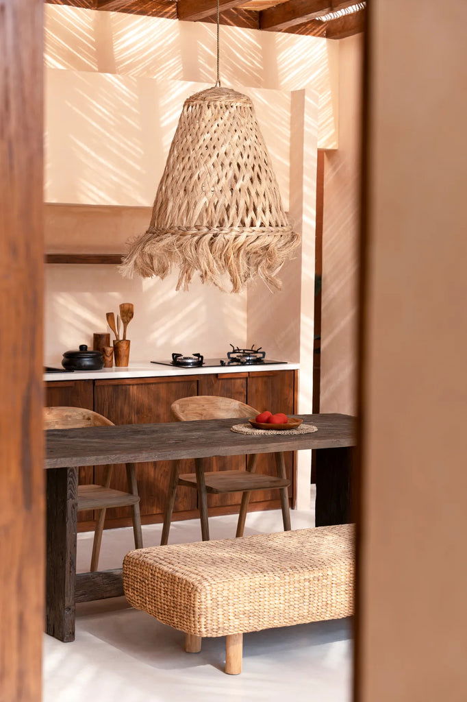 The Jelly Fish Hanging Lamp - Natural - L - vivahabitat.com
