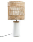 The Kiska Table Lamp - White Natural - vivahabitat.com