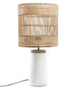 The Kiska Table Lamp - White Natural - vivahabitat.com