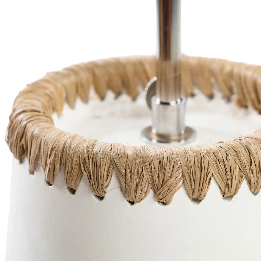The Kiska Table Lamp - White Natural - vivahabitat.com