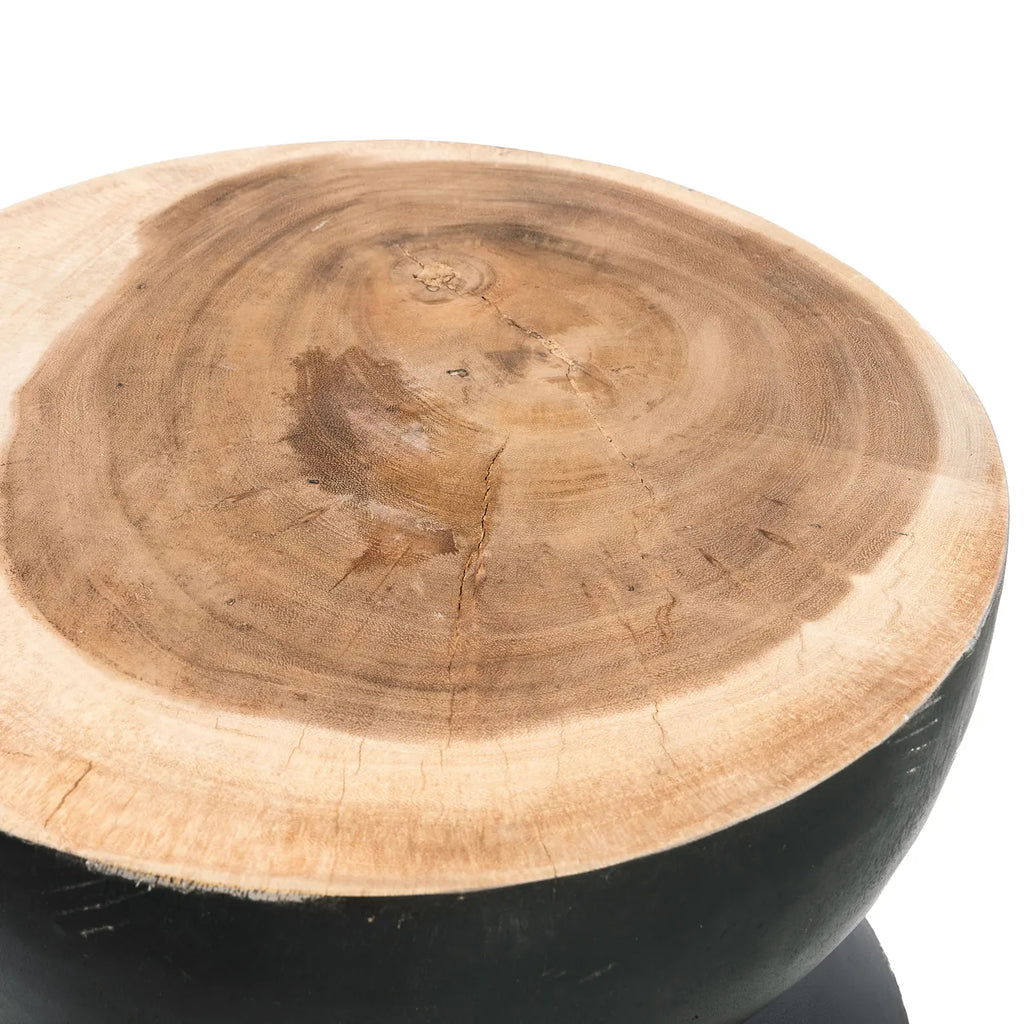 The Kulun Stool - Black Natural - vivahabitat.com