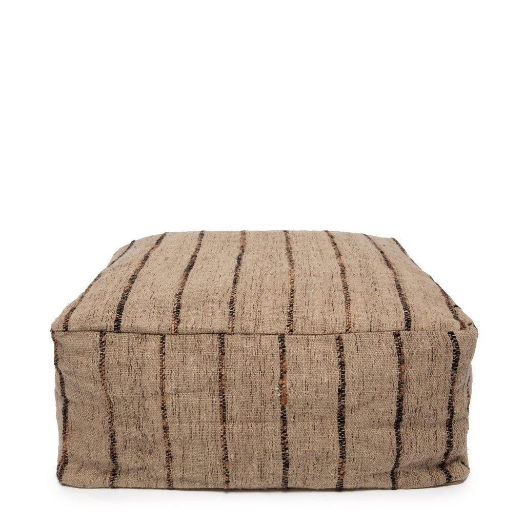 The Oh My Gee Pouf - Beige Black - vivahabitat.com