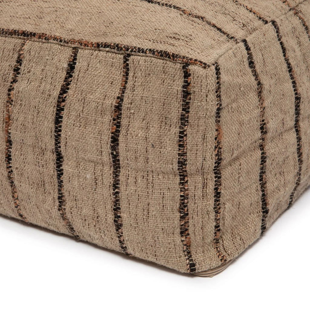 The Oh My Gee Pouf - Beige Black - vivahabitat.com