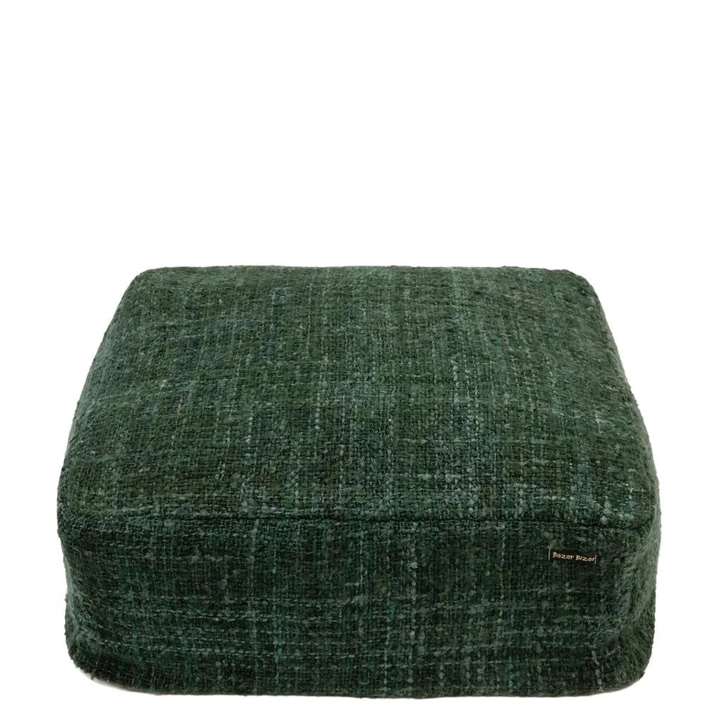 The Oh My Gee Pouf - Dark Green - vivahabitat.com