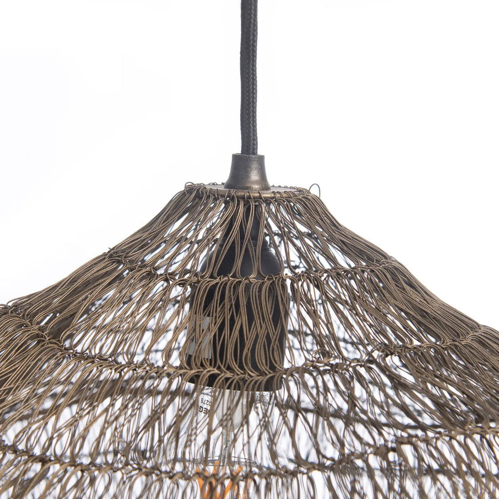 The Oyster Hanging Lamp - Brass - M - vivahabitat.com