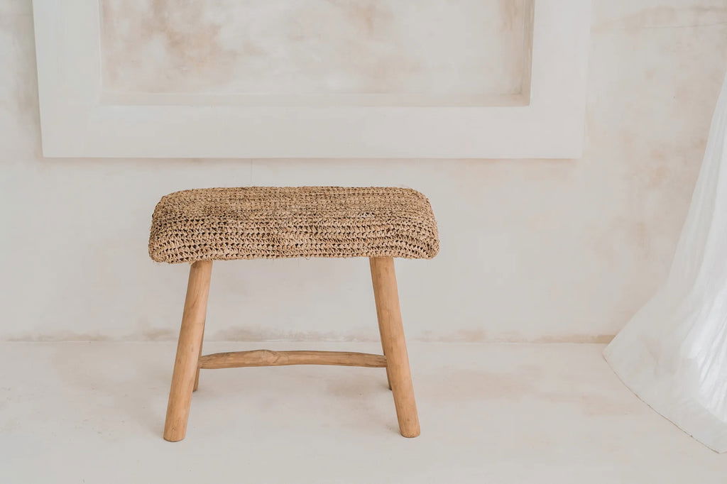 The Raffia Bench- 60 - vivahabitat.com