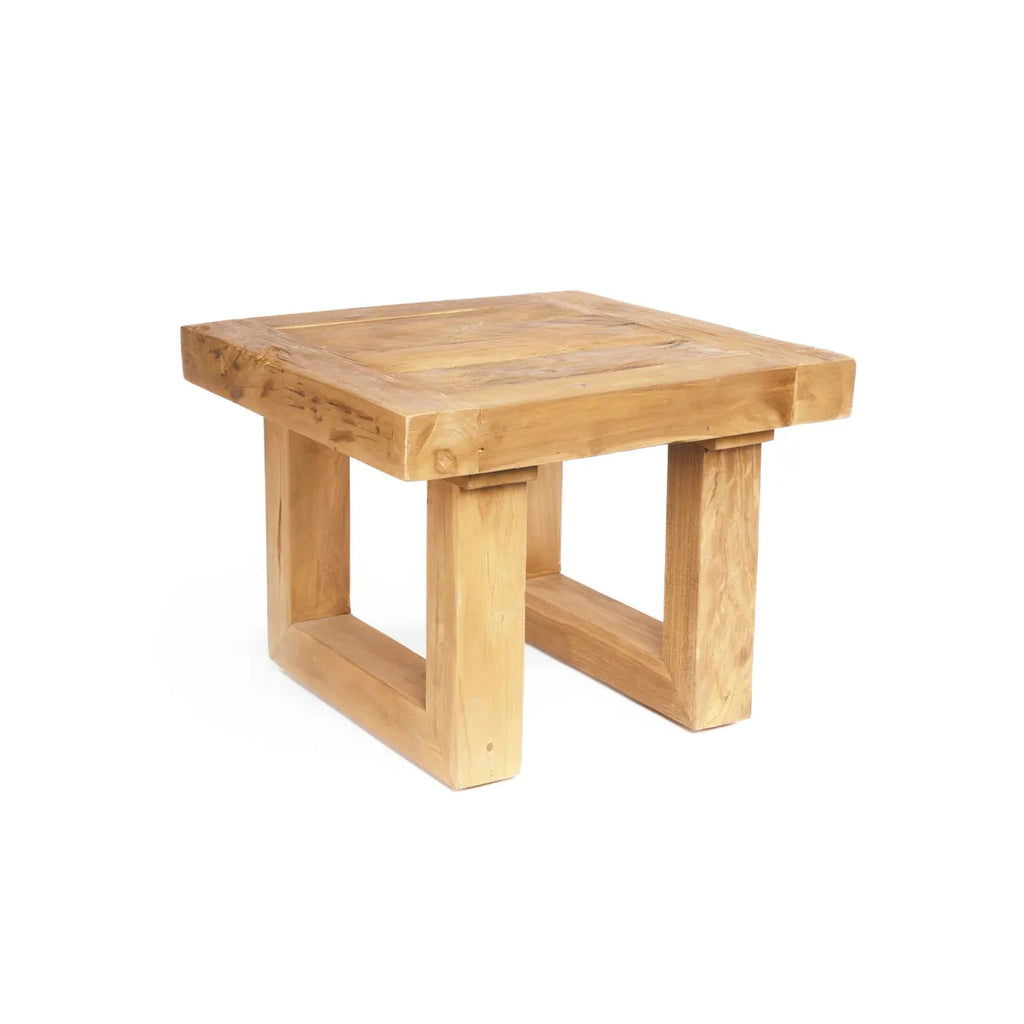 The Reclaimed Teak Side Table - Natural - vivahabitat.com
