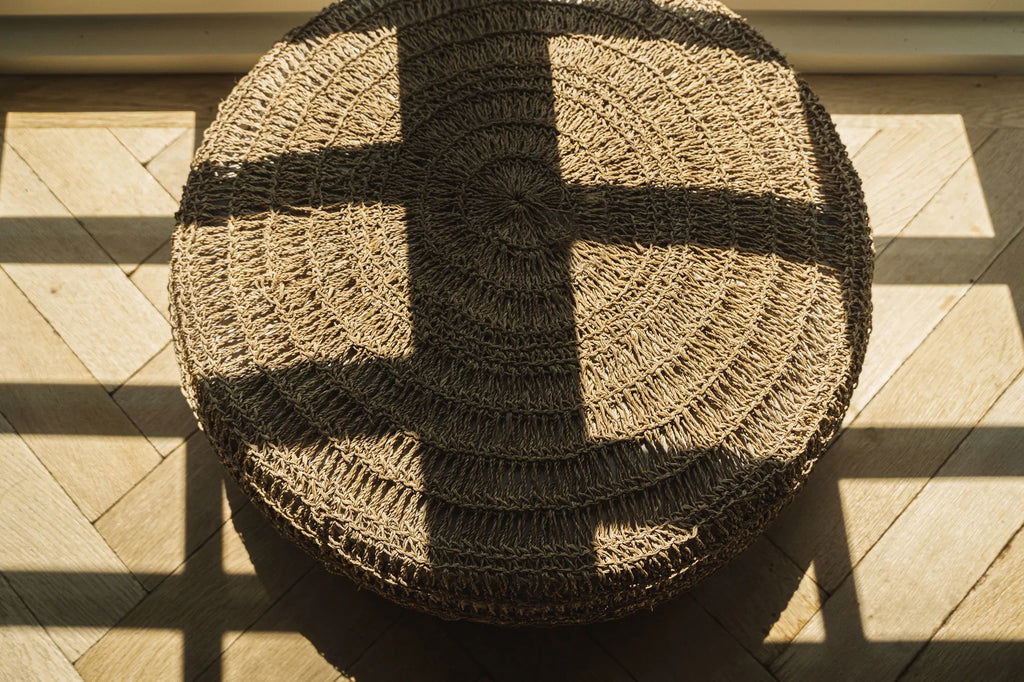 The Seagrass Pouf - Round - 60 - vivahabitat.com