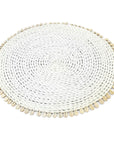 The Seagrass Shell Placemat - Withe - vivahabitat.com