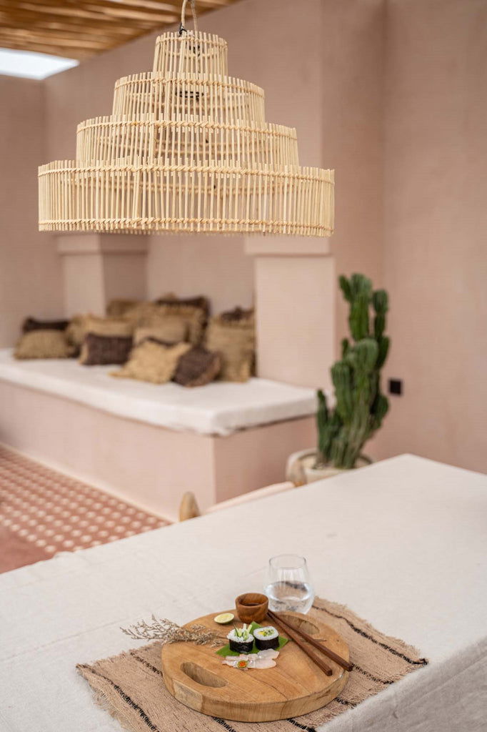 The Wedding Cake Hanging Lamp - Natural - M - vivahabitat.com