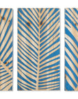 Tripticon MDF Panels Leaf blue natural - vivahabitat.com