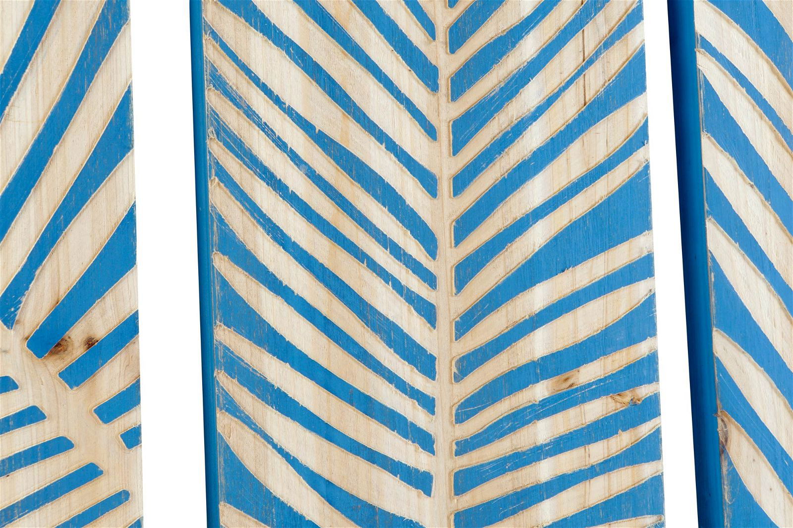 Tripticon MDF Panels Leaf blue natural - vivahabitat.com