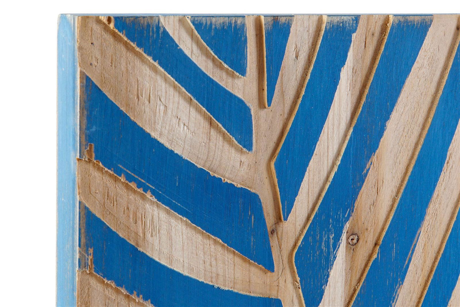 Tripticon MDF Panels Leaf blue natural - vivahabitat.com